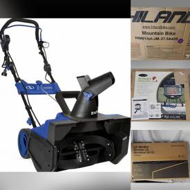 MaxSold Auction: This online auction features New in Open Box Items such as Vacuum, snow Blower, Bike, Solar Panel, Outdoor Patio Fireplace, Crystal Chandelier, Floor Jack, Pet Bed, Helmets, Computer Gear and much more!