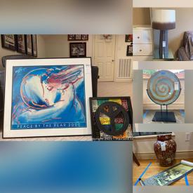 MaxSold Auction: This online auction features exercise equipment, wall arts, framed posters, glassware, sofas, chairs, table, table stands, lamps, vases, home decors, wine cabinet, dining table, candle holder, serving utensils, serving trays, charger plates and much more!