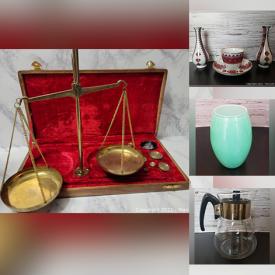 MaxSold Auction: This online auction features Vintage Pyrex, Teacups & Saucers, Depression Glass, Art Glass, Vintage Drinking Glasses, Coins, Beauceware Planter, Studio Pottery, Vintage Books, Costume Jewelry and much more!