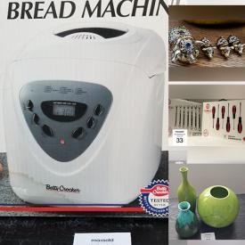 MaxSold Auction: This online auction features Yarn, Jewelry, Art Supplies, Purse Charms, Scrapbooking Supplies, New Buttons, Women's Clothing, Small Kitchen Appliances, New Power & Hand Tools, Collector Plates, Sports Cards, Commemorative Coins, New Candle Warmers, Toys and much more!