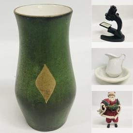 MaxSold Auction: This online auction features Christmas mugs, Christmas decors, ceramic ornaments, toys, electronics, maps, books, tables, Antique Ironstone Pitcher and Bowl, antique flag, glasswares, vases, picture frames, clothes rack and much more!