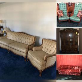 MaxSold Auction: This online auction features sofa, vintage chairs, mirrors, bed frames, cabinets, side tables, figurines, oriental vases, china bone sets, tea cup sets, figurines, jewelry, paintings, lamps, books, Christmas decors and much more!