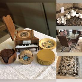 MaxSold Auction: This online auction features dining set, decorative pieces, bedroom set, dressers, runner carpets, gas grills, electric guitars, cameras, CD/tapes, routers, wall decors, vases, men and female clothes, cup and plate sets, tea sets, coasters sets, watches, jewelry sets and much more!