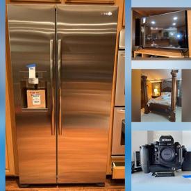 MaxSold Auction: This online auction features area rugs, vintage furniture, recliners and sofas, nightstands, bed frames, a Kimball piano, a fridge, artwork, dressers and other furniture, a bar cart, lots garden decor and patio furniture, plants, watches, luggage and much more!