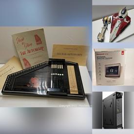 MaxSold Auction: This online auction features Vintage Autoharp, Italian Clavietta, Peruvian Pan Flute, African instruments, Star Wars Collectibles, Batman Collectibles, VR Gear, Computer Equipment, Mardi Gras Masks, Desktop Computer, Start Trek Collectibles, Vintage Toy Musical Instruments, Graphic Novels, Smart Watch, 3D Printer Resin, Power Tools, Legos and much more!