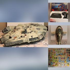 MaxSold Auction: This online auction features Star Wars Collectibles, Laserdiscs, Wind-up Toys, NIB Action Figures, Vintage USSR Majak Clock, Video Game System & Games, Board Games, Non-Sports Cards and much more!