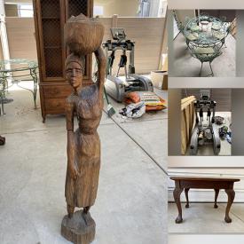 MaxSold Auction: This online auction features Antique Dresser, Antique African Art, Patio Furniture, Elliptical Machine and much more!