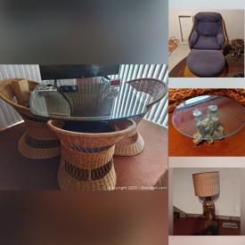 MaxSold Auction: This online auction features Curio Cabinets, Player Piano, Leather Couch, Wicker Furniture, Bedroom Sets, Area Rugs, Grandfather Clock and much more!