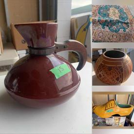 MaxSold Auction: This online auction features Indigenous Art, Studio Pottery, Copper Kettle, Carved Gourd, Toys, Hand Tools, Decorative Plate, Teacup/Saucer Sets, Crocks, Wood Cheese Box, Area Rugs, Dyson Vacuums, Signed Artwork and much more!