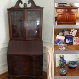 MaxSold Auction: This online auction features vintage albums, Asian vase, home décor, lamps, cake platter, cheese board, china serving ware, tools and much more!