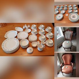 MaxSold Auction: This online auction features Antique Chair, Decanters, Teacups & Saucers, Decorative Plates, Silver Pieces, Royal Albert Bone China and much more!