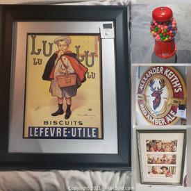 MaxSold Auction: This online auction features a Royal Doulton set, Robocop artist print, ad pictures, Ted Lindsay print and more, Joe Carter plate and other collector plates, Star Wars collectibles, gumball machine, Wayne Gretzky lunchboxes, beer sign and much more!