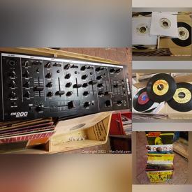 MaxSold Auction: This online auction features Reggae LPs & 45s, mixer and more!