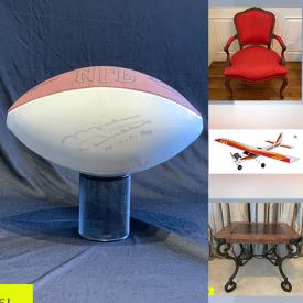 MaxSold Auction: This online auction features Chandeliers, Hobbico Avistar RC Trainer, Doll Furniture, Double Stroller, Toddler Sleeping Bags, Autographed Football, Golf Clubs, Camping Gear, Skis, Rococo Style Chairs, DVDs and much more!