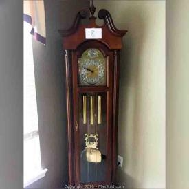 MaxSold Auction: This online auction features 30 Year Old Grandfather Clock, 2 Year Old Sofa From Ashley Furniture, Collectible Clown Set, Excellent Tiffany Style Lamp, Marble End Table and Lamp, Full Bed with Headboard, Footboard and Frame, Nice Glass Dining Room Table with six chairs and much more!