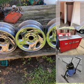 MaxSold Auction: This online auction features Security Baggage Scanner, Tile Saw, Reel Lawnmower, Commercial Floor Scrubbers, Industrial Steam Cleaner, Steel Wheels, Transmission Flusher, Aquarium Accessories, Power Tools, Telescope, Electric Snow Blower, TV, Wheelchairs, Wet Vacs and much more!