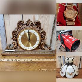 MaxSold Auction: This online auction features Small Kitchen Appliances, Aquarium Accessories, Collector Spoons, Pet Supplies, Collector Plates, Vintage Watches, Dehumidifiers, Vintage Tins, Industrial Electric Heater, Vintage Spittoons, Vintage Bottles, Vintage Glass Light Covers, Outerwear and much more!