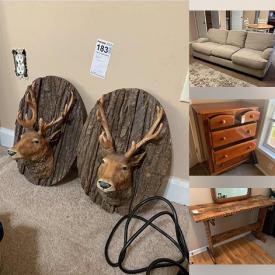 MaxSold Auction: This online auction features tables, mirrors, dolls, suitcase, sofas, airplane model, lamp, camping chairs, wall decors, Christmas decorations, heater, chairs, rugs, cabinet, floorings, printer, shredder, office supplies, shelf, refrigerator, cleaning supplies, tools and much more!