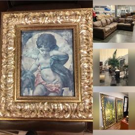 MaxSold Auction: This online auction features furniture by Lexington Home, Bernhardt, Councill Craftsman, Lane, and Wesley Hall, décor such as framed art, faux plants, hanging panels, room divider, urns and lamps and much more!