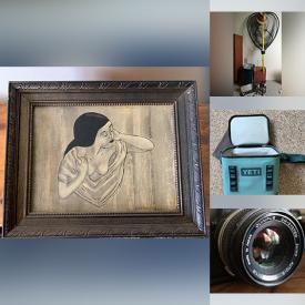 MaxSold Auction: This online auction features Dragon Marionette, Mirrors, Hangers, Shelf, Shoe Care, Boot Tray, Bedding, Waste Can, Bed Frame, cabinets, golf clubs, wall art, tools, fishing tools, camping equipment, gardening items and much more!