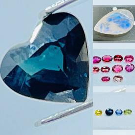 MaxSold Auction: This online auction features Loose Gemstones such as Sapphires, Quartz, Tanzanites, Emeralds, Amethyst, Tourmalines, Garnets, Moonstone, Opal and much more!