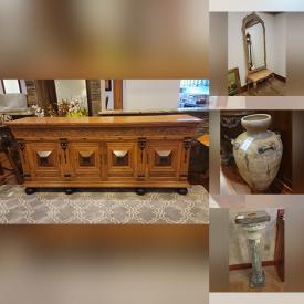 MaxSold Auction: This online auction features lamps, side tables, bar stools, vases, mirrors, side tables, chairs, house decors, rugs, frames, paintings and much more!