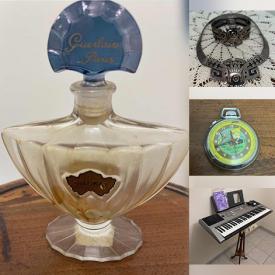 MaxSold Auction: This online auction features Cranberry Glass, Power Tools, Wooden Cash Box, Fish Tank, Necklaces, Perfume Bottles, Copper Skillets, Wooden Tool Boxes, Watches, Pocket Watches, Vintage Books and much more!