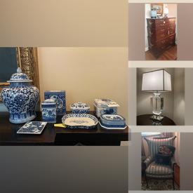 MaxSold Auction: This online auction features Egyptian Artwork, Korean Blanket Chest, Antique Wardrobe, French Provincial Leather Dining Chairs, Candlesticks, Vases, Sconces, Buddha Busts and much more!