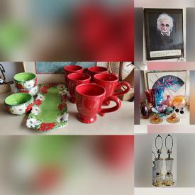 MaxSold Auction: This online auction features Christmas Dishes, Teacup/Saucer Sets, Art Glass, Studio Pottery, Stained Glass Light, RC Cars, Vintage Bottles, Fishing Gear, Sleeping Bags and much more!