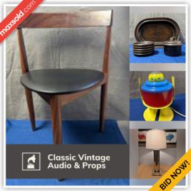 MaxSold Auction: This online auction features Mid Century teak furniture, collectibles, art, ceramics, studio pottery, jewelry, kitchenware, art glass, lamps, books, Denby Teapot and much more.