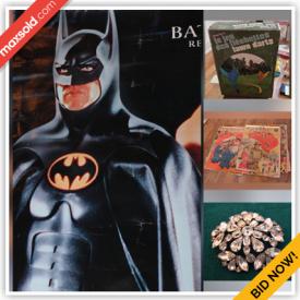 MaxSold Auction: This online auction features Batman Collectible, NIb Robot Vacuum, LPs, Costume Jewellery, Collector Spoons, Collector Plates, Vintage Tins, Vintage Toys, Vintage Pearls, Folk Art Carvings, Vintage Pennants, Comics and much more!