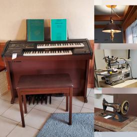 MaxSold Auction: This online auction features Cameras & Accessories, Women's Watches, Antique Sewing Machine, Power & Hand Tools, Handmade Quilts, Bench Tools, LPs, Electric Organ, Mini-Fridge, Fabric, Binoculars, Commemorative Plates and much more!