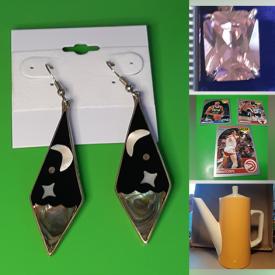 MaxSold Auction: This online auction features sterling silver jewelry and charms, gemstones, German-made jug, serving dishes, mugs, decanters, glass vases, purses, wooden art, figurines, carved figurines, collectible cards, books and much more!