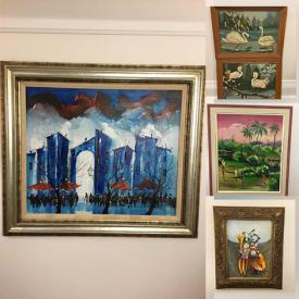 MaxSold Auction: This online auction features Wallace Nutting Photos, Amish Prints, Louis Berai Collage, Tropical Paintings, Persian Miniature Painting, Hammered Metal Art, Ethnographic Illustration, Celtic Griffin Art, Reverse Glass Painting, Bamboo Art and much more!