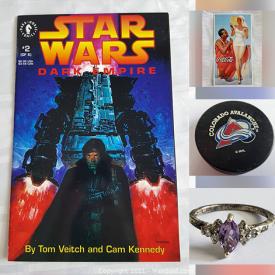 MaxSold Auction: This online auction features LPs from Abba, Styx, The Beatles, KISS, Gene Autrys, The Allan Parsons Project and more, hockey and baseball cards, comic books, vintage Toronto Blue Jays baseball, Kingston prints, jewelry, backstage pass souvenirs, toy cars, coin holder pages and much more!