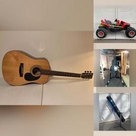 MaxSold Auction: This online auction features Ride-On Toys, Batman Collectibles, Toys, Guitar, Punching Bag Set, Snowboard Boots, Snowboard, Ice Skates, Turkey Fryer, Portable AC, Telescope, BBQ Grill, Victorian Sofa, Fish Tank, Camping Bunk Beds, Kids Kayaks, Snare Drum Set and much more!