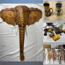 MaxSold Auction: This online auction features David Winter Cottage, Oil Lamp Fonts, Small Kitchen Appliances, Susan Palsy Mugs, Beer Steins, Art Supplies, Cameras, Power & Hand Tools, Horseback Riding Gear, Golf Clubs, Indonesian Puppets and much more!