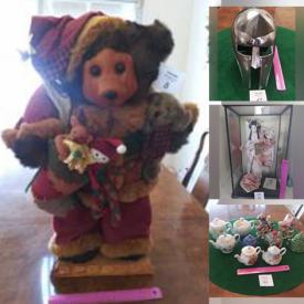 MaxSold Auction: This online auction features Carole Towne Holiday Village, Dept. 56 Snow Village, Vintage Gorham Dolls, Zither, Norman Rockwell Collector Plates & Figurines, Novelty Teapots, Warrior Metal Helmets, Ashton Drake Dolls, Lionel Model Train, Disney Christmas Figurines, Games, Vintage Wood Kokeshi Dolls and much more!