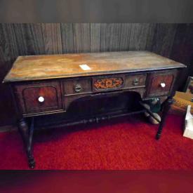 MaxSold Auction: This online auction features Cabinet, Reclining Sofa, Wooden Buffet, Cabinet and Shelf, Sony 50" TV and Stand, Vintage Desk, Nature Cut Mower and much more!