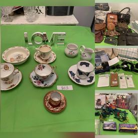 MaxSold Auction: This online auction features Teacups & Saucers, Art Glass, Table Lamps, CDs, DVDs, New Baby Items, Fitness Gear, Pet Supplies, Costume Jewelry, Tin Signs and much more!