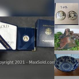 MaxSold Auction: This online auction features Figurines by Royal Doulton, Royal Worcester, Lladro, Bing & Grondahl, Vintage Baseball Trading Pins, Art Glass, Art Books, Carnival/Opalescent Glass, Antique Oriental Chinese Ware, LPs, Vintage Costume Jewelry, Precious Moments, Vintage HESS Trucks, NIB Matchbox Cars, Cranberry Art Glass, Power Tools, Coins and much more!