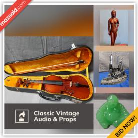 MaxSold Auction: This online auction features Boris Kramer Metal Sculpture, Studio Pottery, Indigenous Art, Cuba Paintings, Art Glass, Accordion, Stradivarious Violin Copies, LPs, Rock Band T-shirts, NIB Lego Kits, Wizard Of Oz Collectibles, Cameras, Vintage Mantle Clocks, Indonesian Mask Plaques and much more!