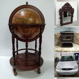 MaxSold Auction: This online auction features Ford Focus, TV, Bar Globe, Unpainted Plaster Crafts, Jewelry, Corner Desk & Chair, Wood Fire Stove, LPs, Yarn, Vintage Books, Tires & Wheels, Wall Mount Heaters, Comics, Fireplace Mantel and much more!