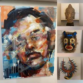 MaxSold Auction: This online auction features Yared Nigusu Artwork, Buddha Sculptures, Art Glass, Studio Pottery, Decorative Masks, Document Safe, Printer, TV, Area Rugs, Hand Tools, Small Kitchen Appliances, Patio Furniture and much more!