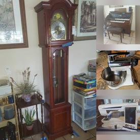 MaxSold Auction: This online auction features: Lowrey Organ and Bench, Recliners, Daneker Diplomat Grandfather Clock, Sewing Table, Threads, Vintage Dresser, Storage Unit, Drop Leaf Table and Chairs and much more.