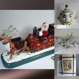 MaxSold Auction: This online auction features Vintage glass hand-decorated Christmas ornaments, Christmas decors, Vintage Rubens baby vases, Royal Winton candle dish, Antique flatiron, Tala rotating cake stand, signed glass flame, copper jug set, vintage hemingray insulator, Bodum milk frother, ceramic canister and much more!