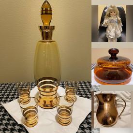 MaxSold Auction: This online auction features Vintage Porcelain Dolls, Vintage Amber Glass, Vintage Copper & Brass Jug and much more!