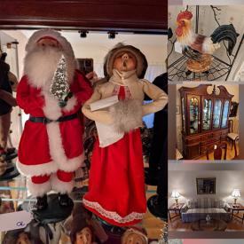 MaxSold Auction: This online auction features Pennsylvania House Cherry Wood Furniture, Fenton Glass, Burled Walnut End Tables, Vintage Red Sox Collectibles, Art Glass, Goebel Hummel Figurines, Boyds Bears Figurines, Byers Choice Figurines, Recliners, Kokopelli Figurine, TVs, Wicker & Rattan Furniture, NIB Desk, Spode Christmas Dishes, Sadler Teapots, Small Kitchen Appliances, Printers and much more!