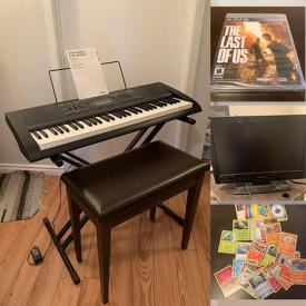 MaxSold Auction: This online auction features Electric Keyboard, LPs, Sports Cards, Video Game System & Games, Pokémon Cards, Comics, Banknotes, Coins, TV and much more!