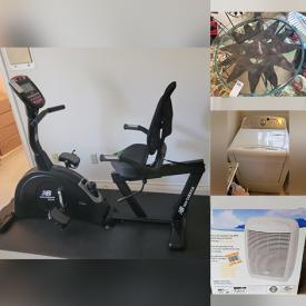 MaxSold Auction: This online auction features Stereo Components, Recumbent Bike, Rowing Machine, TV, Area Rug, Sectional Sofa, Guitars, Sports Equipment, Patio Furniture, Small Kitchen Appliances, Golf Clubs, Drafting Table, Washer, Dryer, Bicycles and much more!